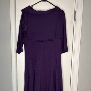 Lindy Bop Purple Button Dress